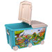 Ящик для игрушек на колесах с декором, 66,5Л, 685х395х385 мм (Голубой)