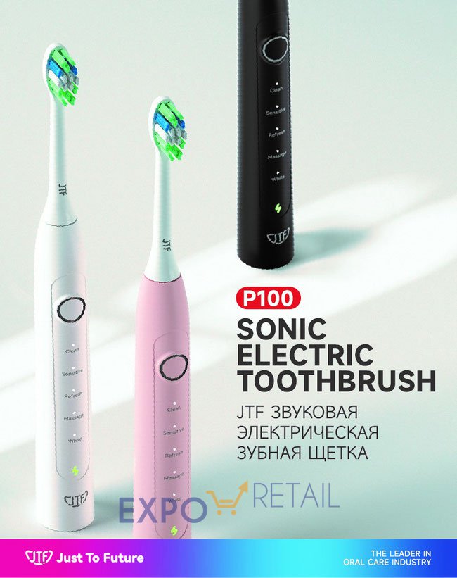 Звуковая электрическая зубная щетка JTF P100