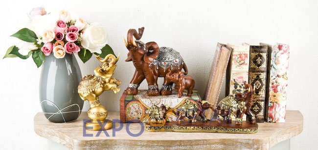 Декоративные фигурки слонов
